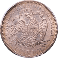 1878 Seated Liberty Quarter (25c) Reverse Image