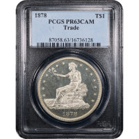 1878 Trade Dollar ($1) Obverse Slab Image