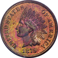 1879 Indian Cent (1c) Rattler Obverse Image
