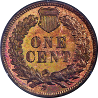 1879 Indian Cent (1c) Rattler Reverse Image