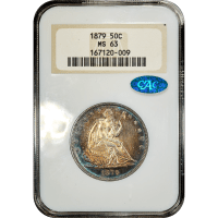 1879 Seated Liberty Half Dollar (50c) Obverse Slab Image