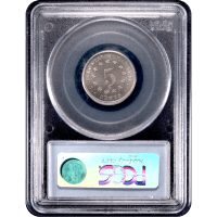1879 Shield Nickel (5c) Reverse Slab Image