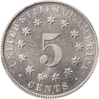 1879 Shield Nickel (5c) Reverse Image