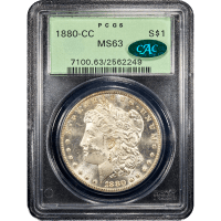 1880-CC Morgan Dollar ($1) OGH Obverse Slab Image