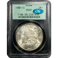 1880-CC Morgan Dollar ($1) OGH SLAB Image