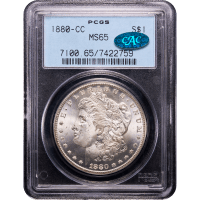1880-CC Morgan Dollar ($1) OGH Obverse Slab Image