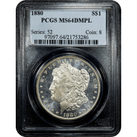 1880 Morgan Dollar ($1) Obverse Slab Image