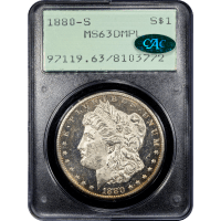 1880-S Morgan Dollar ($1) Rattler SLAB Image