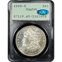 1880-S Morgan Dollar ($1) Rattler SLAB Image
