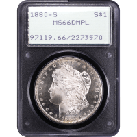 1880-S Morgan Dollar ($1) Rattler Obverse Slab Image