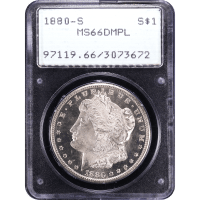 1880-S Morgan Dollar ($1) Rattler Obverse Slab Image
