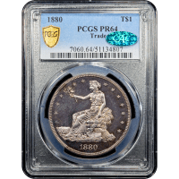 1880 Trade Dollar (T$1) Obverse Slab Image