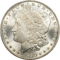 1880/79 Morgan Dollar ($1) Reverse of 1878 Obverse Image