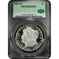 1881-CC Morgan Dollar ($1) Obverse Slab Image