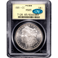 1881-CC Morgan Dollar ($1) OGH Obverse Slab Image