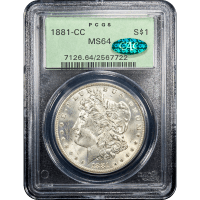 1881-CC Morgan Dollar ($1) Obverse Slab Image
