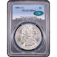1881-CC Morgan Dollar ($1) Obverse Slab Image