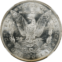 1881-S Morgan Dollar ($1) Rainbow Toner REVERSE Image