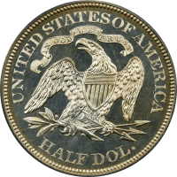 1881 Seated Liberty Half Dollar (50c) Reverse Image