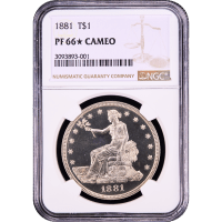 1881 Trade Dollar ($1) Obverse Slab Image