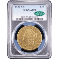 1882-CC Liberty Gold Double Eagle ($20) SLAB Image