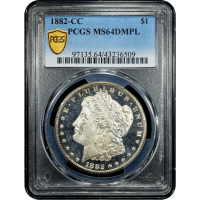 1882-CC Morgan Dollar ($1) Obverse Slab Image