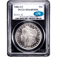 1882-CC Morgan Dollar ($1) Obverse Slab Image