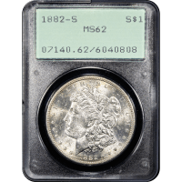 1882-S Morgan Dollar ($1) Rattler SLAB Image