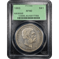 1883 Hawaii Dollar ($1) Obverse Slab Image