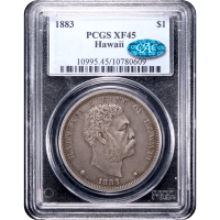 1883 Hawaii Dollar ($1) Obverse Slab Image