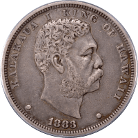 1883 Hawaii Dollar ($1) Obverse Image