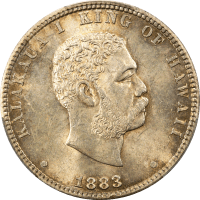 1883 Hawaii Quarter (25c) OBVERSE Image