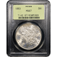 1883 Morgan Dollar ($1) OGH Obverse Slab Image
