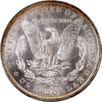 1883-O Morgan Dollar ($1) Rainbow Toner Reverse Image