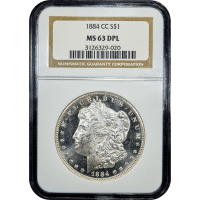 1884-CC Morgan Dollar ($1) Obverse Slab Image