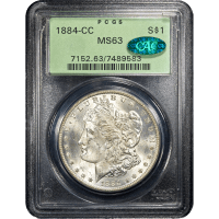 1884-CC Morgan Dollar ($1) OGH Obverse Slab Image