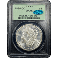 1884-CC Morgan Dollar ($1) OGH SLAB Image