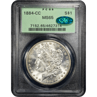 1884-CC Morgan Dollar ($1) OGH Obverse Slab Image