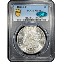 1884-CC Morgan Dollar ($1) Obverse Slab Image