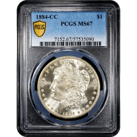 1884-CC Morgan Dollar ($1) Obverse Slab Image