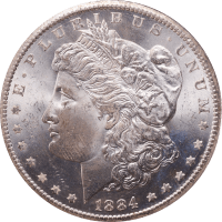 1884-CC Morgan Dollar ($1) Rattler Obverse Image