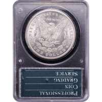 1884-CC Morgan Dollar ($1) Rattler Reverse Slab Image