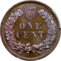 1884 Indian Cent (1c) Reverse Image