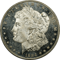 1884 Morgan Dollar ($1) OBVERSE Image