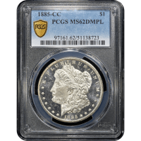 1885-CC Morgan Dollar ($1) Obverse Slab Image