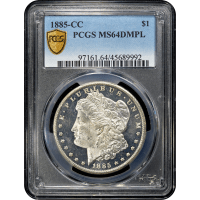 1885-CC Morgan Dollar ($1) Obverse Slab Image