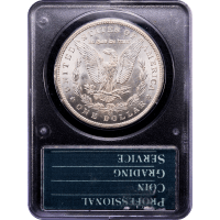1885-CC Morgan Dollar ($1) Rattler Reverse Slab Image