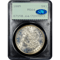 1885 Morgan Dollar ($1) Rattler SLAB Image
