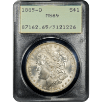 1885-O Morgan Dollar ($1) Rattler SLAB Image