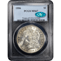 1886 Morgan Dollar Obverse Slab Image